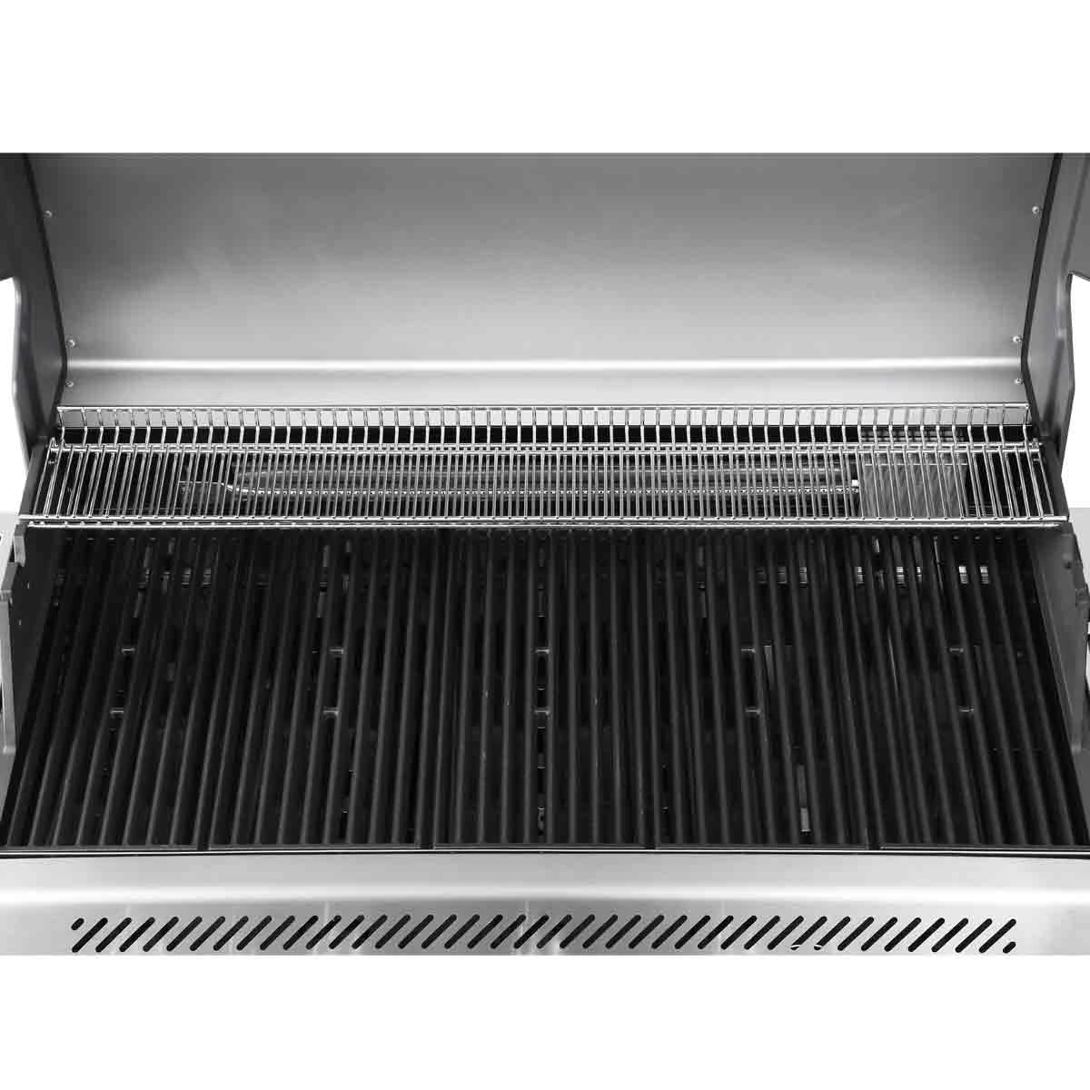 SANTOS S-518 Mit Seiten- & Heckbrenner, Edelstahl Inkl. Drehspieß, Rostheber & Silikonablage & Graviertes ZWILLING Pro Messer 9 SANTOS S-518 Mit Seiten- & Heckbrenner, Edelstahl Inkl. Drehspieß, Rostheber & Silikonablage & Graviertes ZWILLING Pro Messer – Bild 9