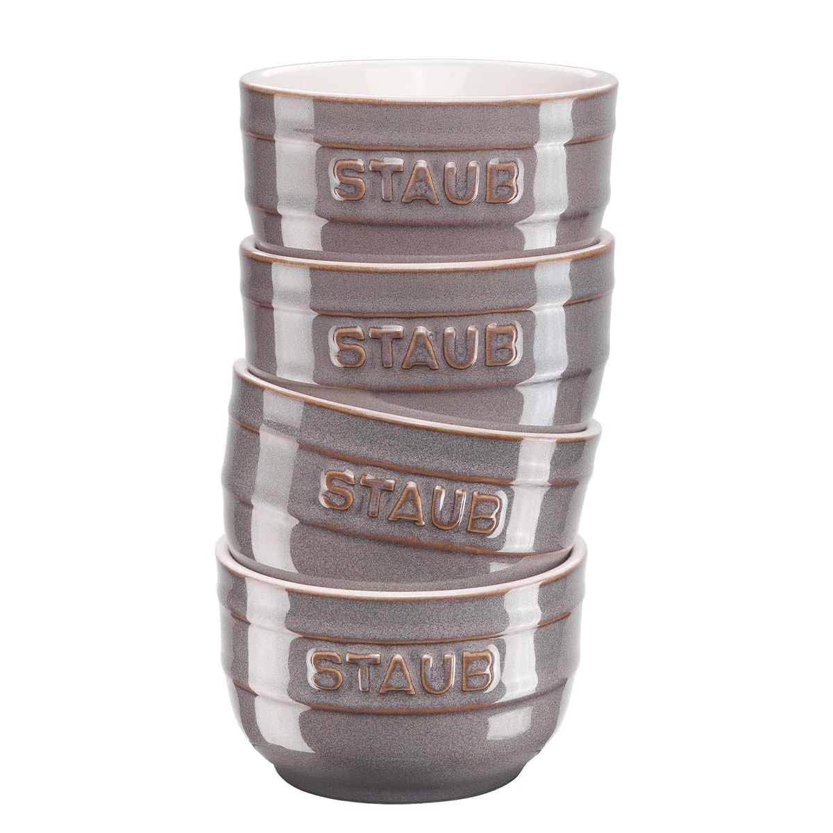 STAUB Förmchenset, 4-tlg, Antik-Grau 1 STAUB Förmchenset, 4-tlg, Antik-Grau