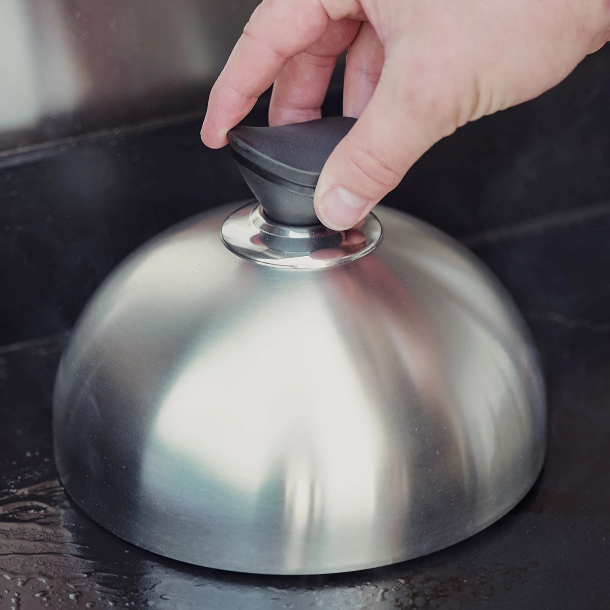 SANTOS Grillglocke Edelstahl, 2er Set 6 SANTOS Grillglocke Edelstahl, 2er Set – Bild 6