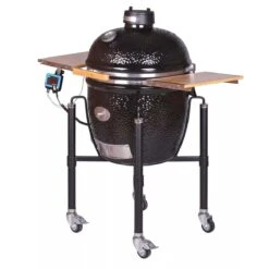 Monolith Classic BBQ Guru Pro 2.0 Inkl. Gestell & Seitentische, Schwarz + DigiQ DX3 -Broil King Verkäufe 7ad33fe82fffe4361647e59bc0c9205f