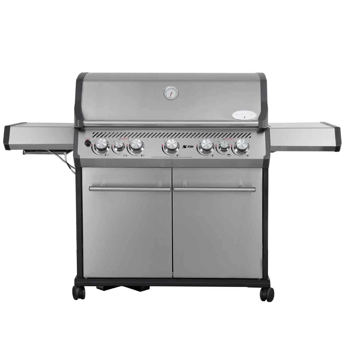 SANTOS S-518 Mit Seiten- & Heckbrenner, Edelstahl Inkl. Drehspieß, Rostheber & Silikonablage & Graviertes ZWILLING Pro Messer 7 SANTOS S-518 Mit Seiten- & Heckbrenner, Edelstahl Inkl. Drehspieß, Rostheber & Silikonablage & Graviertes ZWILLING Pro Messer – Bild 7