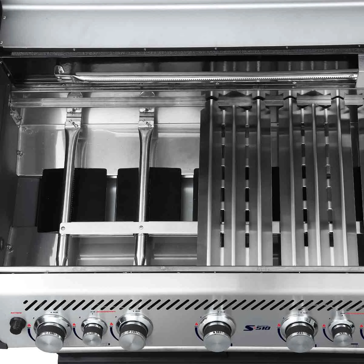 SANTOS S-518 Mit Seiten- & Heckbrenner, Edelstahl Inkl. Drehspieß, Rostheber & Silikonablage & Graviertes ZWILLING Pro Messer 11 SANTOS S-518 Mit Seiten- & Heckbrenner, Edelstahl Inkl. Drehspieß, Rostheber & Silikonablage & Graviertes ZWILLING Pro Messer – Bild 11