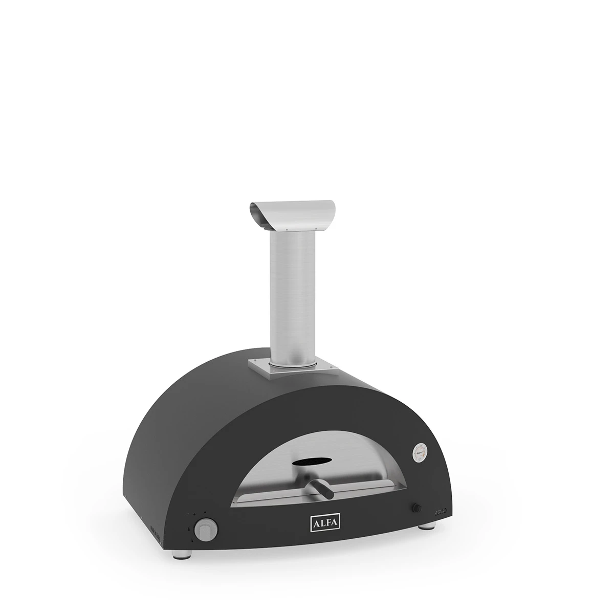 Alfa Forni 2 Pizze Brio, Hybrid-Pizzaofen, Schwarz 2 Alfa Forni 2 Pizze Brio, Hybrid-Pizzaofen, Schwarz – Bild 2