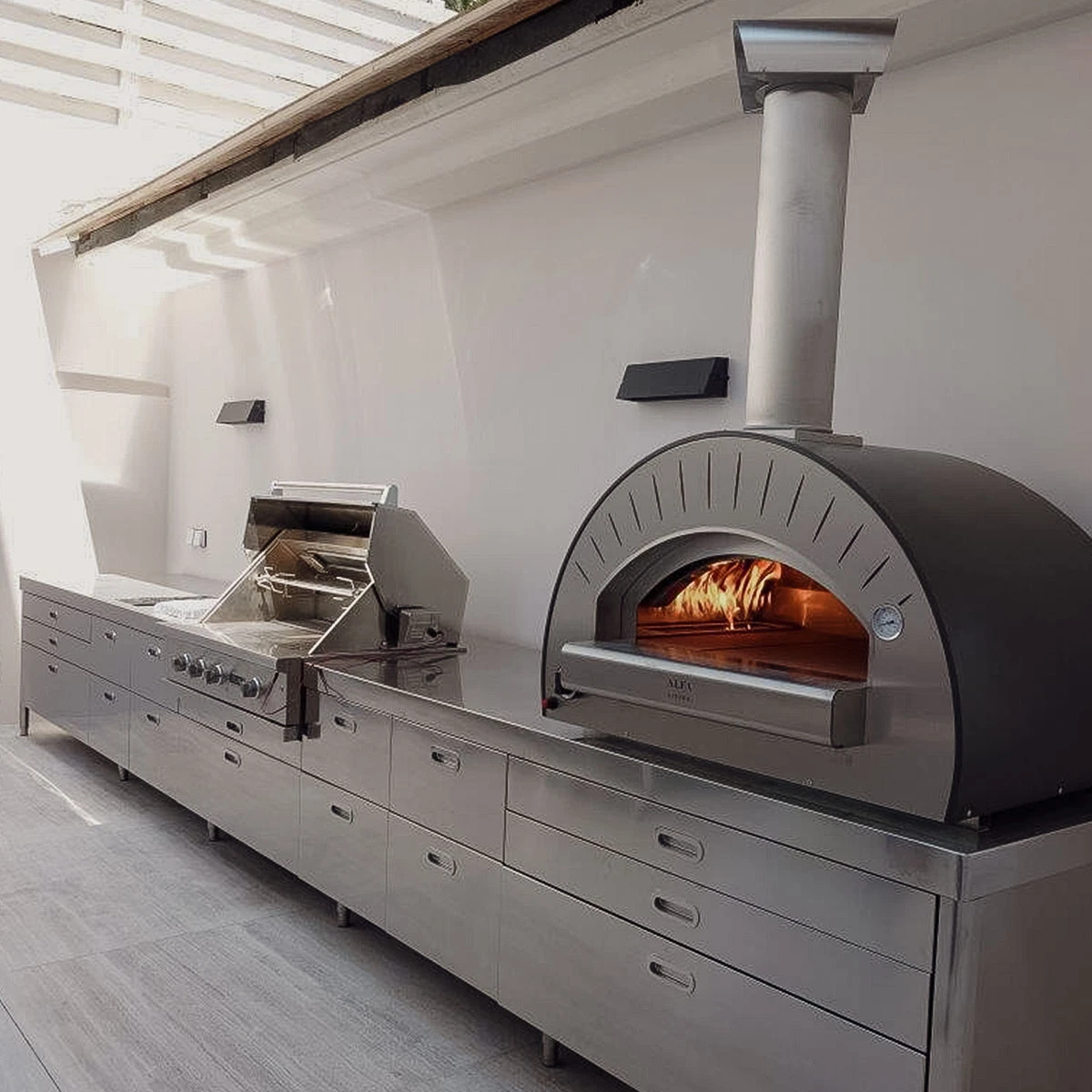 Alfa Pizzaofen Dolce Vita, Hybrid, Grau 1 Alfa Pizzaofen Dolce Vita, Hybrid, Grau