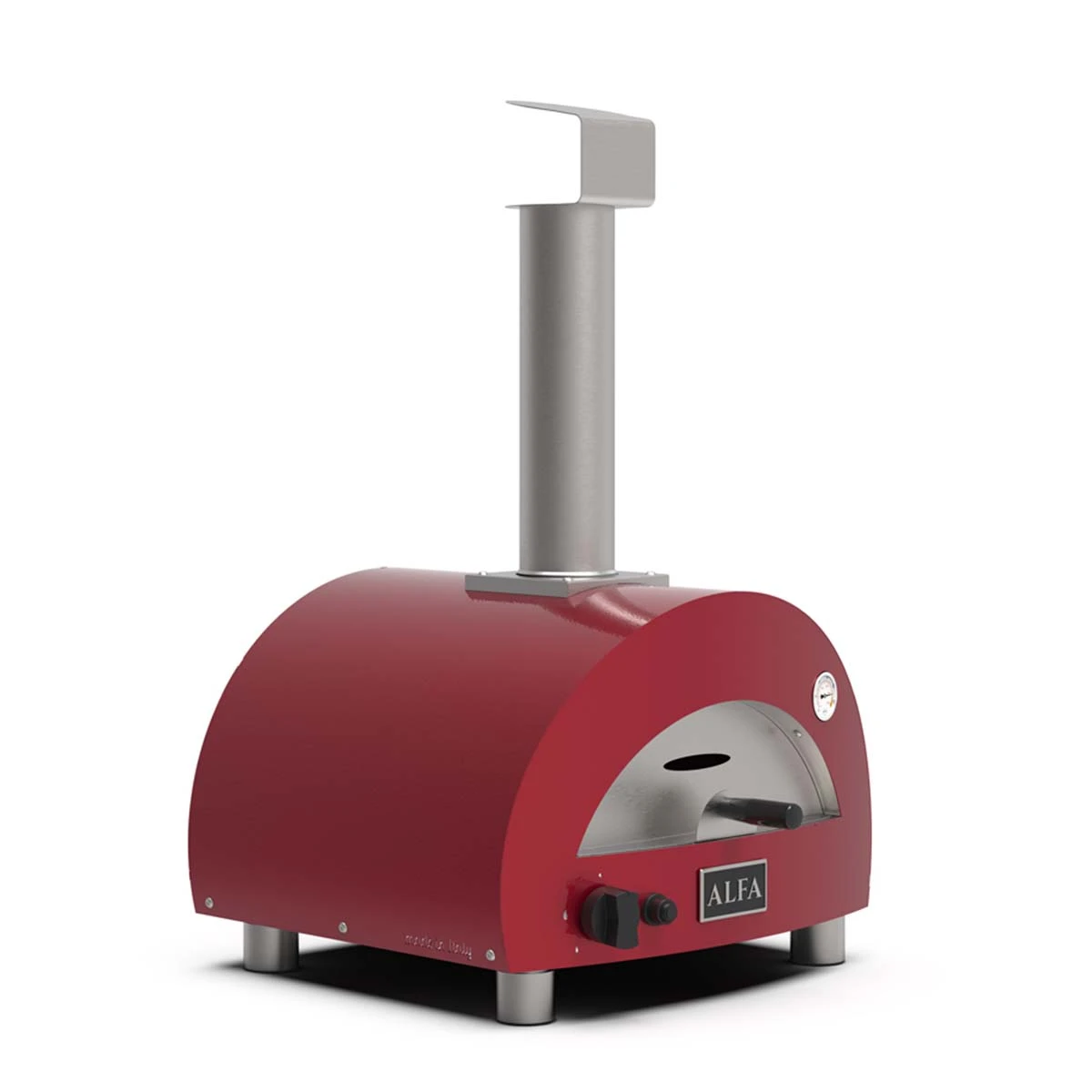 Alfa Forni Pizzaofen Moderno Portable, Gas, Antik Rot 3 Alfa Forni Pizzaofen Moderno Portable, Gas, Antik Rot – Bild 3