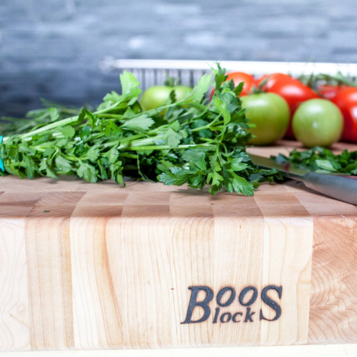 Boos Blocks Hackblock Stirnholz Classic, Ahorn 38x38x7,5 Cm 4 Boos Blocks Hackblock Stirnholz Classic, Ahorn 38x38x7,5 Cm – Bild 4