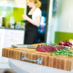 Boos Blocks Schneidebrett ProChef, Ahorn Mit Edelstahlgriffen 61x46x6 Cm -Broil King Verkäufe bb schneidebrett ahorn 61x46x6cm rafr2418 ede69089d2066f144614580aa940e635