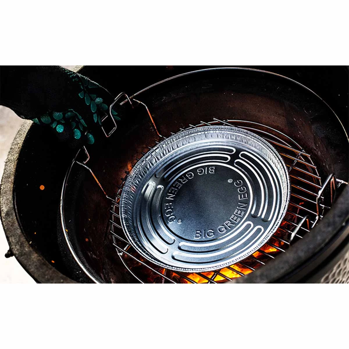 Big Green Egg Aluminium Einweg-Auffangschale, XL 3 Big Green Egg Aluminium Einweg-Auffangschale, XL – Bild 3