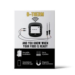 Borniak B-THERM Räucher Thermometer, Bluetooth, Inkl. 2 Fühler