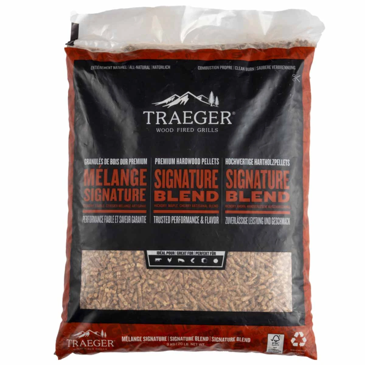 Traeger Hartholz Pellets Signature Blend, 9 Kg 1 Traeger Hartholz Pellets Signature Blend, 9 Kg