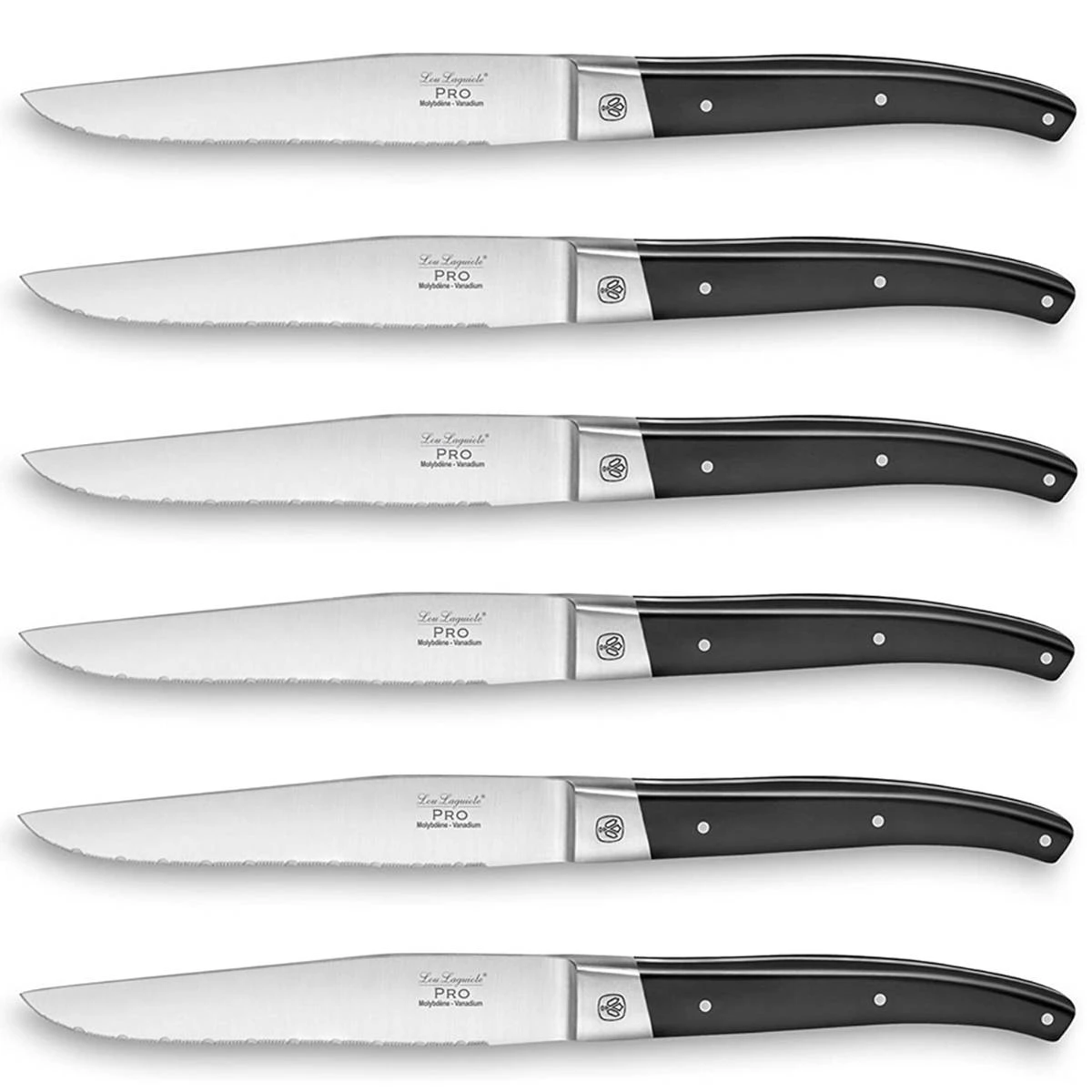 Lou Laguiole Steakmesser Serie Pro In Magnetbox 6 Stück 3 Lou Laguiole Steakmesser Serie Pro In Magnetbox 6 Stück – Bild 3