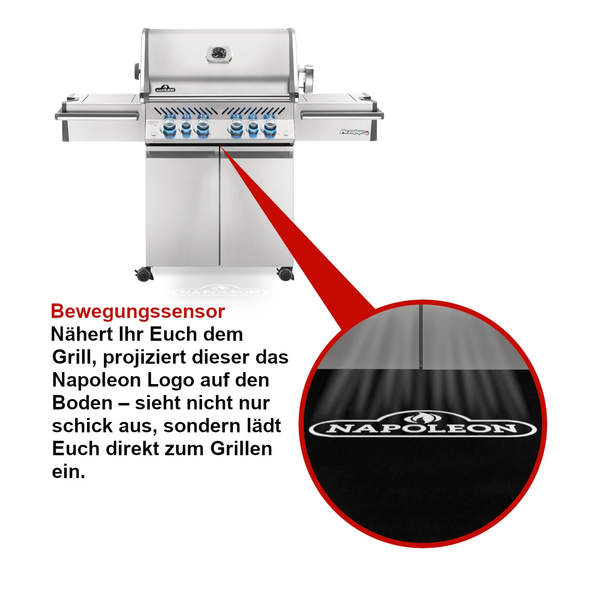 Napoleon Prestige Pro 500, Edelstahl Inkl. Drehspieß 9 Napoleon Prestige Pro 500, Edelstahl Inkl. Drehspieß – Bild 9