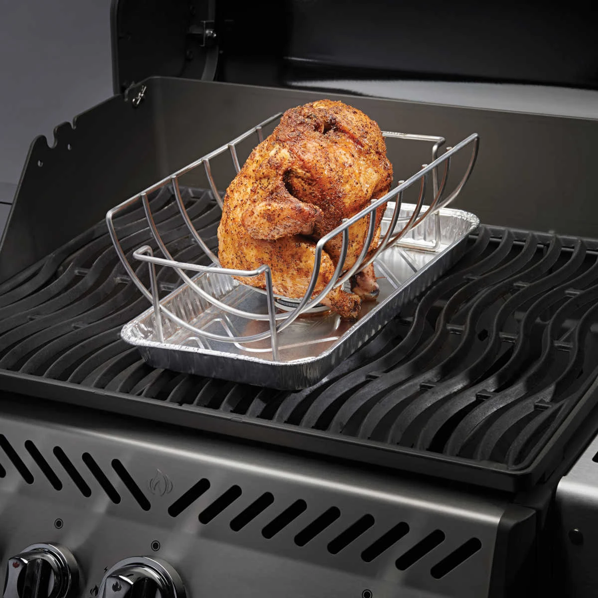 Napoleon 3-in-1 Edelstahl Braten- & Spareribhalter, 20 X 13 Cm 2 Napoleon 3-in-1 Edelstahl Braten- & Spareribhalter, 20 X 13 Cm – Bild 2