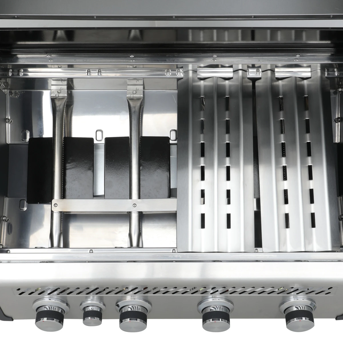 SANTOS S-418 Mit Seiten- & Heckbrenner, Edelstahl Inkl. Drehspieß, Rostheber & Silikonablage 4 SANTOS S-418 Mit Seiten- & Heckbrenner, Edelstahl Inkl. Drehspieß, Rostheber & Silikonablage – Bild 4