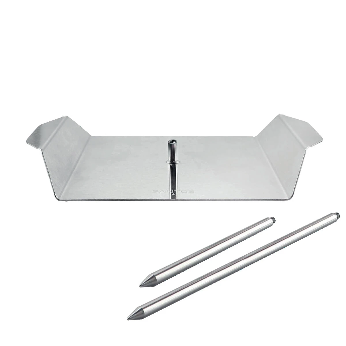 SANTOS Gyrosspieß Vertikal Edelstahl, 3-teilig 4 SANTOS Gyrosspieß Vertikal Edelstahl, 3-teilig – Bild 4