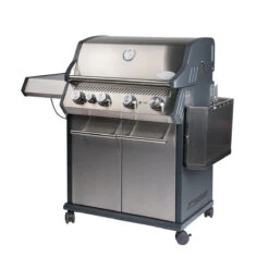 Neu eingetroffen -Broil King Verkäufe santos s 401 mit seitenkocher edelstahl abgeklappte seitenablage c136f3aff305dccab106dad6e5e98414