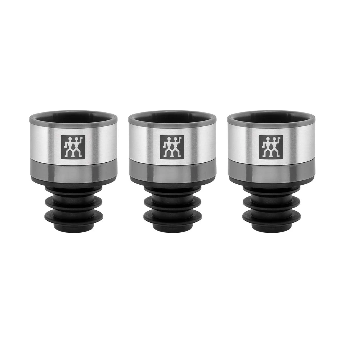 ZWILLING FRESH & SAVE Vakuum Edelstahl Weinverschluss Set, 3-teilig, Grau 1 ZWILLING FRESH & SAVE Vakuum Edelstahl Weinverschluss Set, 3-teilig, Grau
